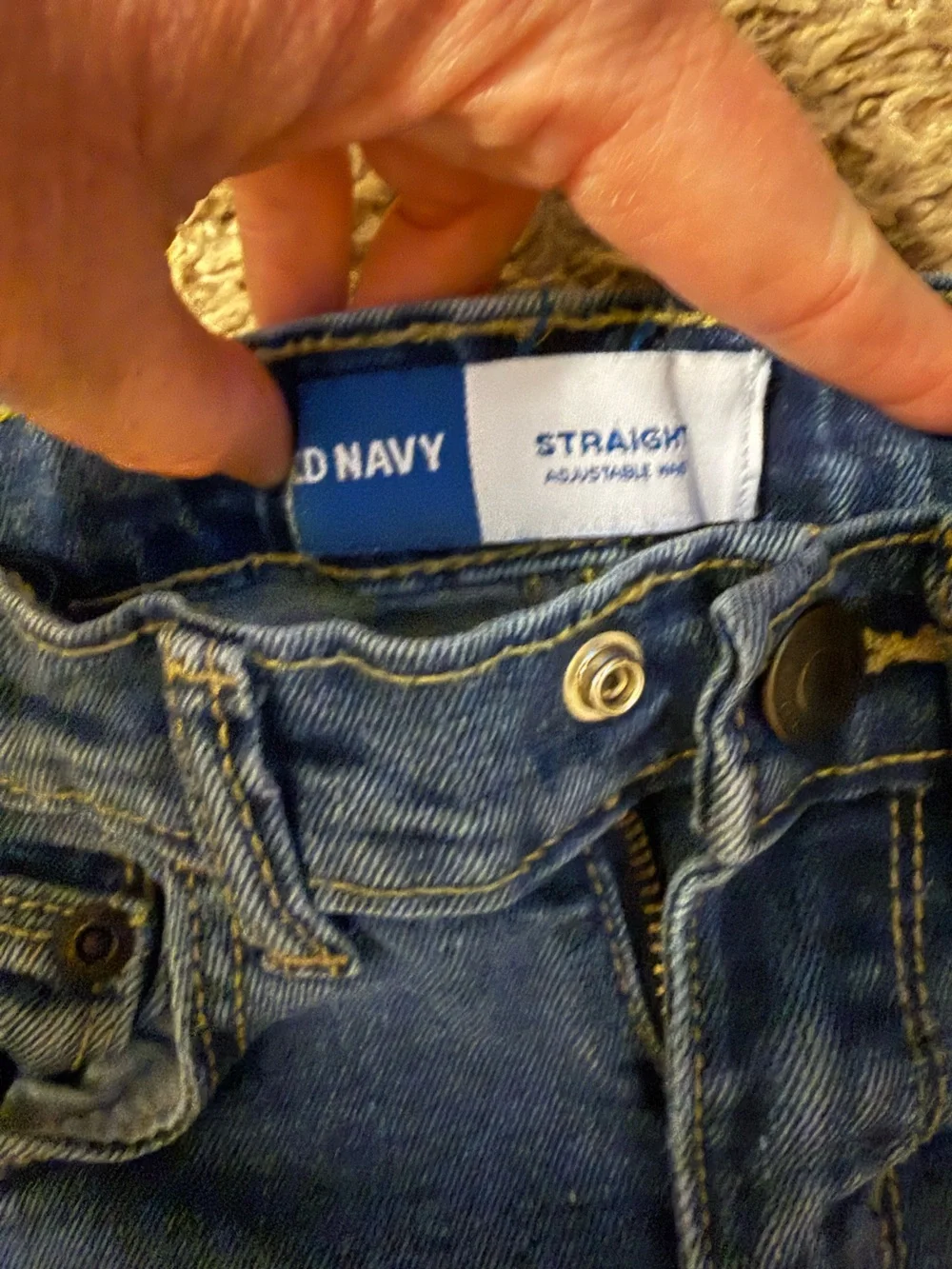 Old Navy Boys Medium Blue Stretch Straight Leg Jeans
